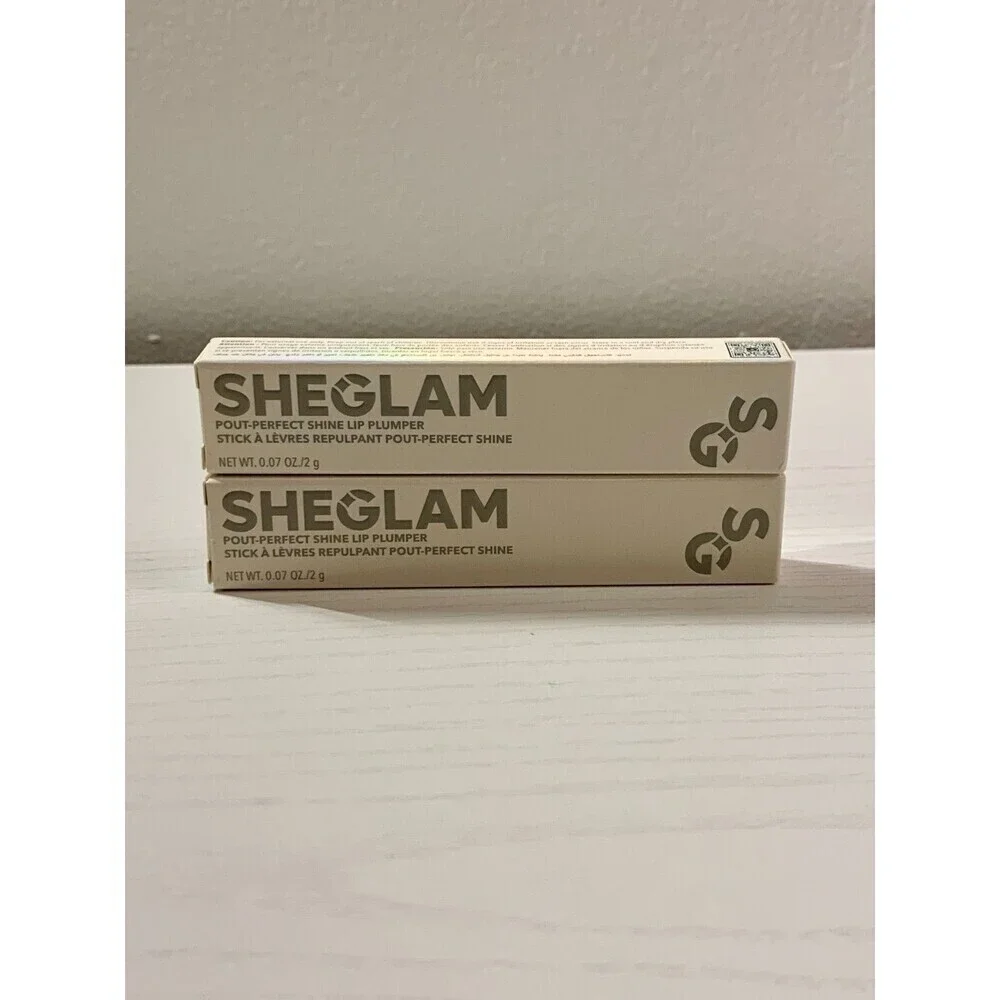 2X SHEGLAM PoutPerfect Shine LIP PLUMPER Makin Me Blush SEALED NEW Set 2